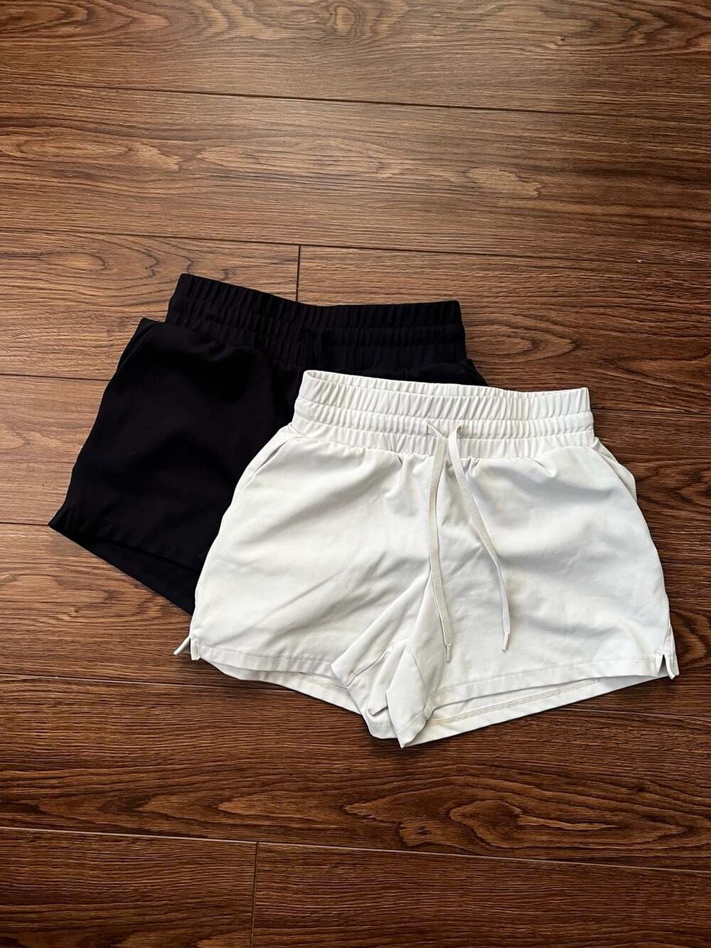 RBX Athletic Shorts Size XS Black White 2 Pack Drawstring Pockets
